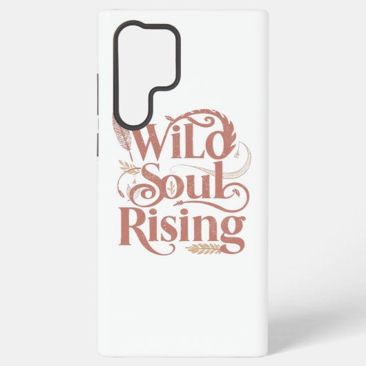 Spiritual Wild Soul Rising Typography Samsung Galaxy Hülle (Rückseite)