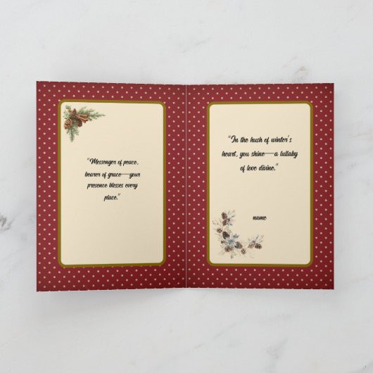 Spiritual Winter Blessing Karte (Innenseite)