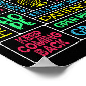 Spiritualer Drogenanonymous Garten  Poster (Ecke)