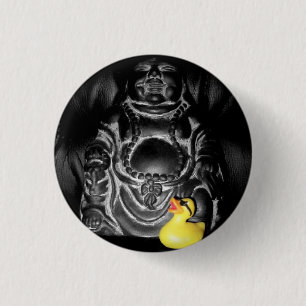 "Spiritualität-finden," Gummienten-Knopf (klein) Button