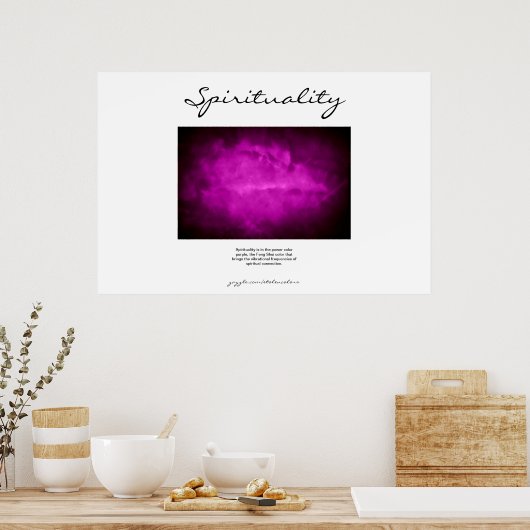 SPIRITUALITÄT - LILA POSTER (Küche)