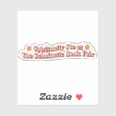 Spirituell bin ich auf der Scholastischen Buchmess Aufkleber (Blatt)