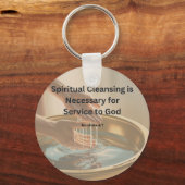 Spirituell gereinigt für Gottes Dienst Schlüsselanhänger (Vorderseite)