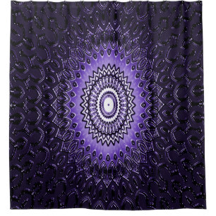 Spirituell leuchtend Mandala...... Duschvorhang