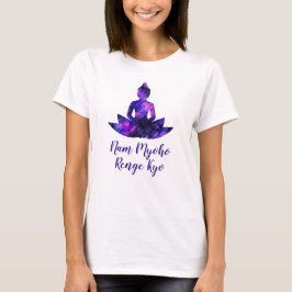 Spirituell Lila Lotus Yoga Nam Myoho Renge Kyo T-Shirt