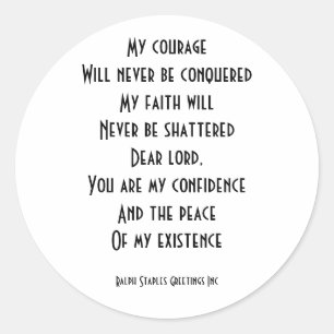 spirituell runder aufkleber