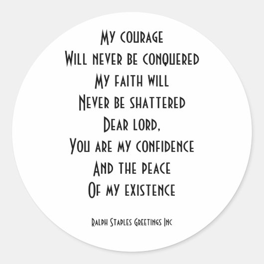 spirituell runder aufkleber (Vorderseite)