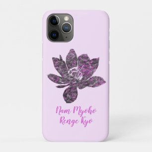 Spirituell teilweise violette Lotusblume Nam Myoho Case-Mate iPhone Hülle