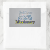 spirituell treulich rechteckiger aufkleber (Tasche)