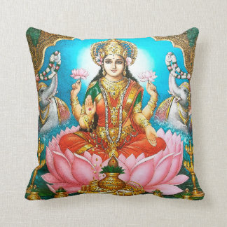 Spirituell vintage hinduistische Gottheit Lakshmi Kissen