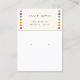Spirituelle 7 Chakra Earring Juwelier Display Visitenkarte