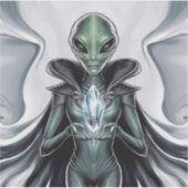 Spirituelle Alien Aufkleber (Vorderseite)