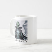 Spirituelle Alien Kaffeetasse (Vorderseite Links)