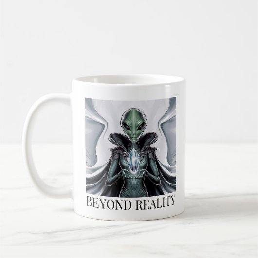 Spirituelle Alien Kaffeetasse (Links)