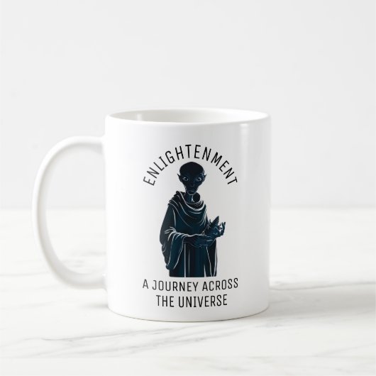 Spirituelle Alien Monk Kaffeetasse (Links)