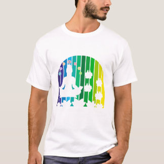 Spirituelle Amstaff-Mama-Yoga-Chakra-Meditation T-Shirt