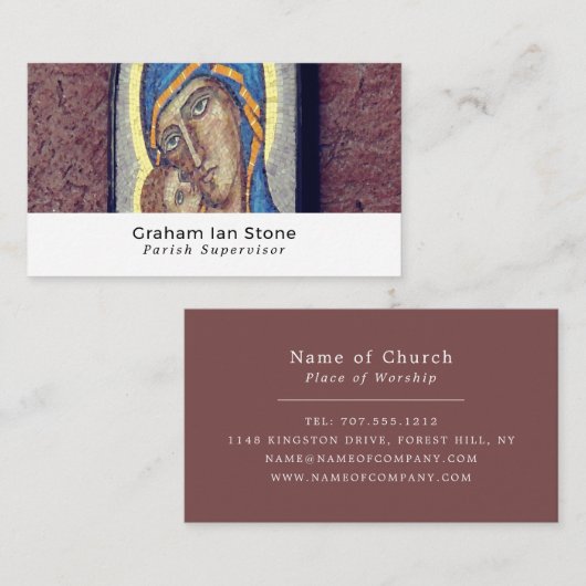 Spirituelle Art Decor, Christentum, Religiöse Visitenkarte (Vorne/Hinten)