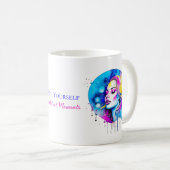 Spirituelle Art Lady Meditation Personalisiert Kaffeetasse (VorderseiteRechts)