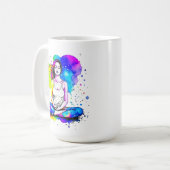 Spirituelle Art Lady Meditation Personalisiert Kaffeetasse (Vorderseite Links)