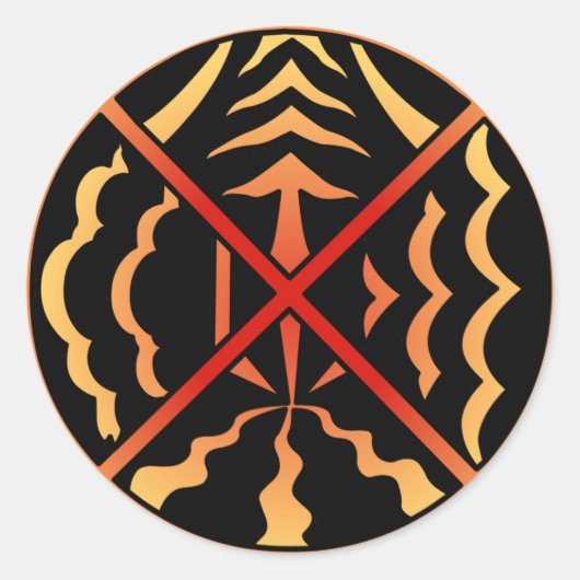 Spirituelle Art Stickers First Nations Sun Sticker (Vorderseite)