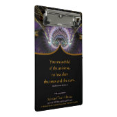 Spirituelle Baumschuhe Mini Klemmbrett (Schrägansicht)