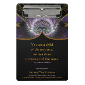 Spirituelle Baumschuhe Mini Klemmbrett (Vorderseite)