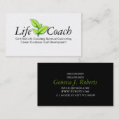 Spirituelle Beratung für Green Life Coach Visitenkarte (Vorne/Hinten)
