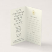 Spirituelle Beratung, Psychisch - Visitenkarte Visitenkarten (Innenseite)