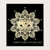 Spirituelle Beratung, Psychisch - Visitenkarte Visitenkarten (Außenseite Aufgefaltet)