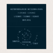 Spirituelle Beratung - Visitenkarte Visitenkarten (Außenseite Aufgefaltet)