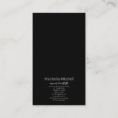 Spirituelle Boho Amethyst Kristalle erden Schmuck Visitenkarte (Rückseite)