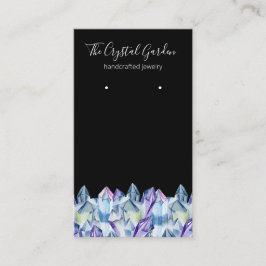 Spirituelle Boho Amethyst Kristalle erden Schmuck Visitenkarte