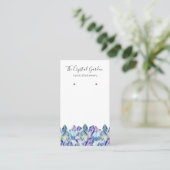 Spirituelle Boho Amethyst Kristalle erden Schmuck Visitenkarte (Stehend Vorderseite)