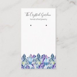 Spirituelle Boho Amethyst Kristalle erden Schmuck Visitenkarte