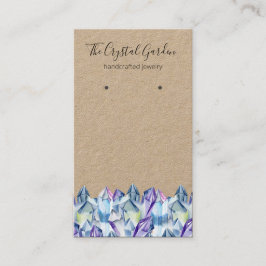 Spirituelle Boho Amethyst Kristalle erden Schmuck Visitenkarte