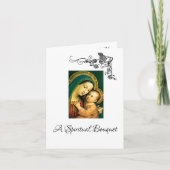 Spirituelle Bouquet gesegnete Mutter Karte (Vorderseite)