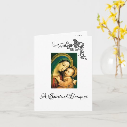 Spirituelle Bouquet gesegnete Mutter Karte (Gelbe Blume)