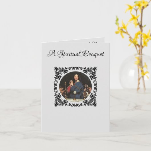 Spirituelle Bouquet gesegnete Mutter Karte (Gelbe Blume)