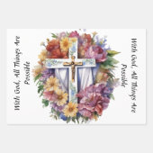 Spirituelle Christliche Symbole für Komfort Geschenkpapier Set (Vorderseite 2)