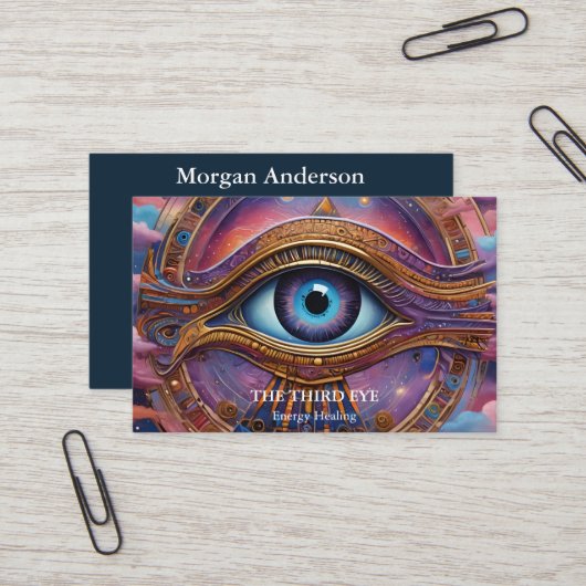 Spirituelle Energie Heiler Reiki Visitenkarte (Vorderseite/Rückseite Beispiel)