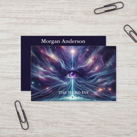 Spirituelle Energie Heiler Reiki Visitenkarte (Vorderseite/Rückseite Beispiel)