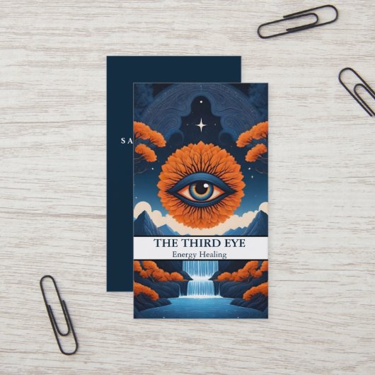 Spirituelle Energie Heiler Reiki Visitenkarte (Vorderseite/Rückseite Beispiel)