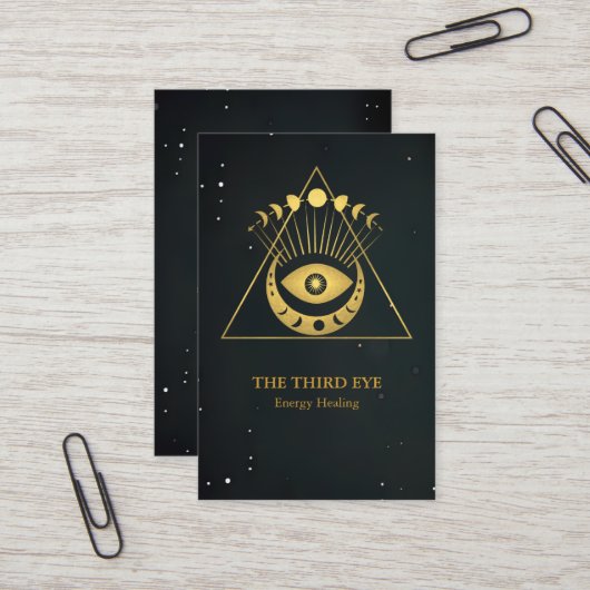 Spirituelle Energie Heiler Reiki Visitenkarte (Vorderseite/Rückseite Beispiel)