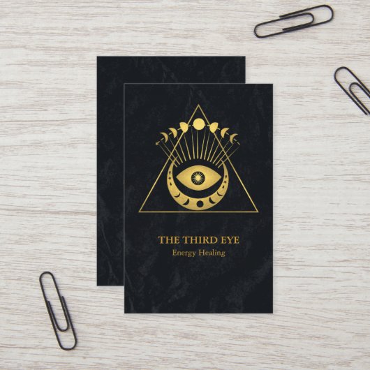 Spirituelle Energie Heiler Reiki Visitenkarte (Vorderseite/Rückseite Beispiel)