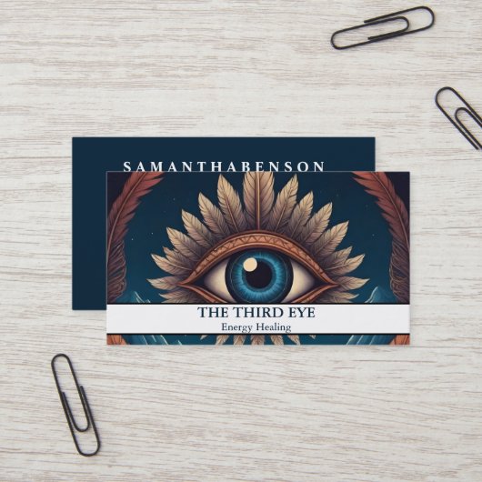 Spirituelle Energie Heiler Reiki Visitenkarte (Vorderseite/Rückseite Beispiel)