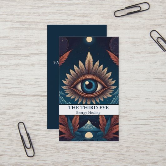 Spirituelle Energie Heiler Reiki Visitenkarte (Vorderseite/Rückseite Beispiel)