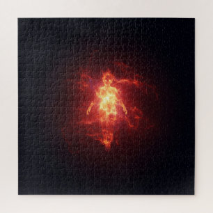 Spirituelle Energie im tiefen dunklen Außenraum Puzzle