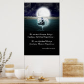 Spirituelle Erfahrung Zitat Inspiration Wall Art Poster (Küche)