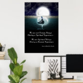 Spirituelle Erfahrung Zitat Inspiration Wall Art Poster (Heimbüro)