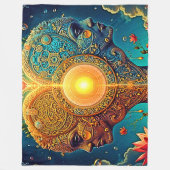Spirituelle Erwachen Kunst Fleecedecke (Vorderseite)
